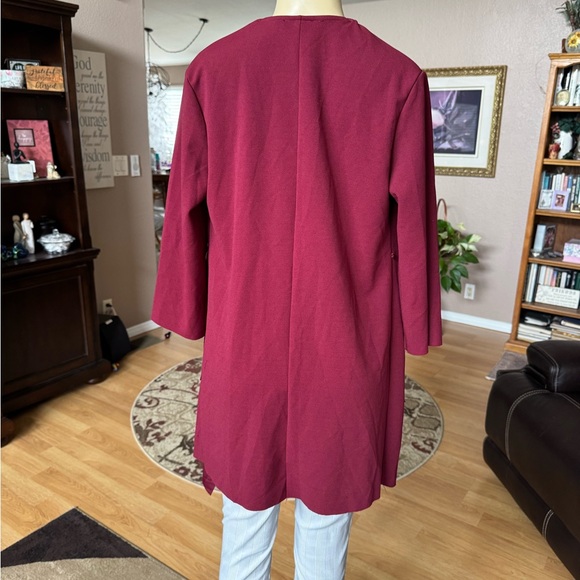 SHEIN red long sleeve cardigan w/pockets-size S - Picture 9 of 9